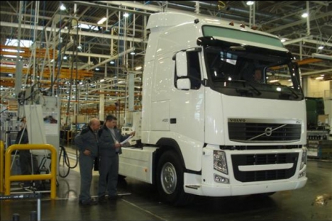 Компанией Volvo с 1 октября будет разморожено в Калуге производство грузовых автомобилей